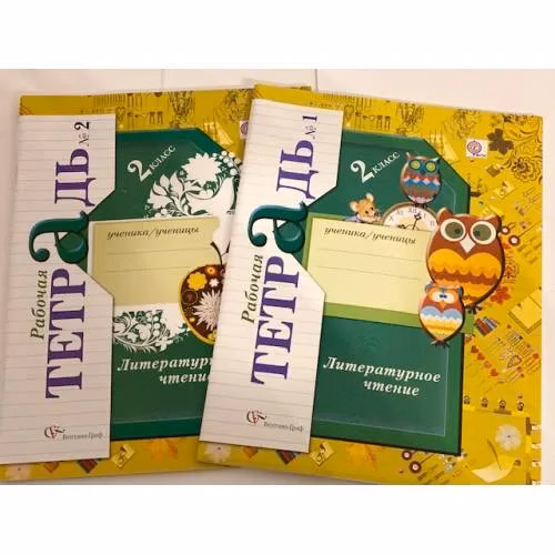 Book cover: Литературное чтение. 2 класс. Рабочая тетрадь. В 2 частях (комплект из 2 книг)