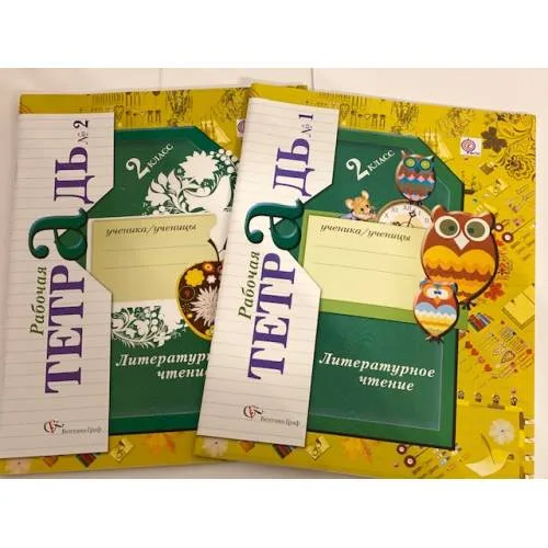 Book cover: Литературное чтение. 2 класс. Рабочая тетрадь. В 2 частях (комплект из 2 книг)