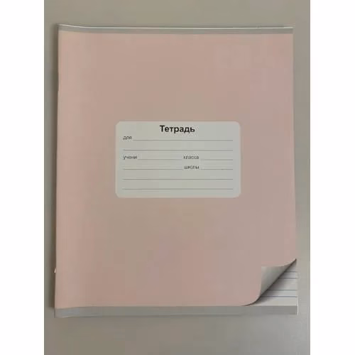 Book cover: Школьная тетрадь в линейку 12 листов