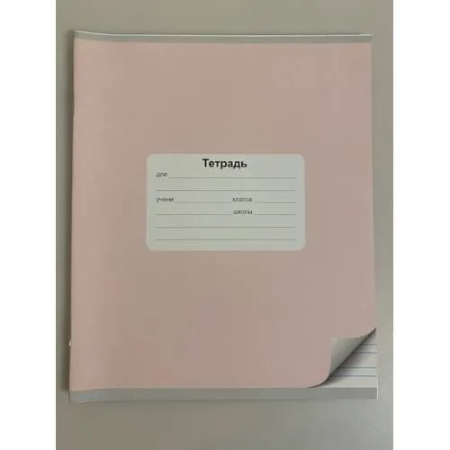 Book cover: Школьная тетрадь в линейку 12 листов