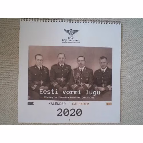 Book cover: Настенный календарь 2020 Эстонского военного музея