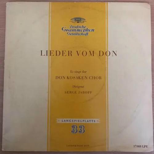 Book cover: Lieder vom Don DON KOSAKEN CHOR SERGE JAROFF