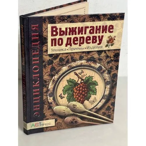 Book cover: Выжигание по дереву. Техника, приемы, изделия