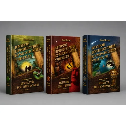 Book cover: Второе пришествие кумранского учителя (роман в трех книгах)